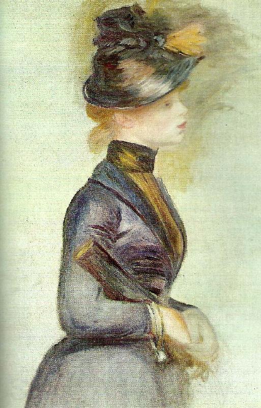 Pierre Renoir woman in blue Norge oil painting art
